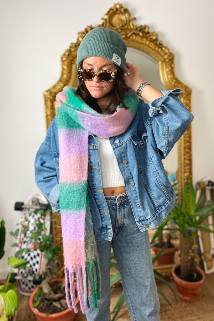 Blouson en jeans vintage - Josie Vintage - Eshop Vintage & Eco-friendly